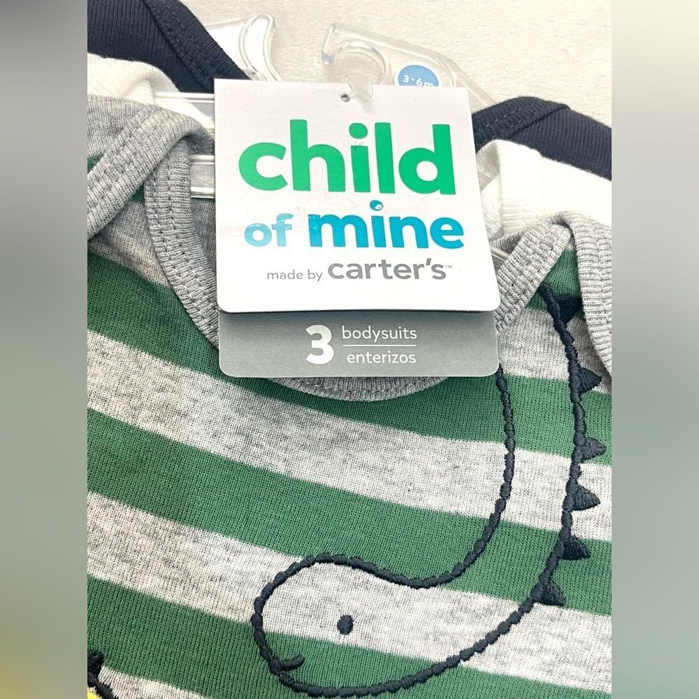 Carter’s Child of Mine Baby Bodysuit Hoodie & Pants Set and 3 pack Bodysuits - Picture 10 of 15